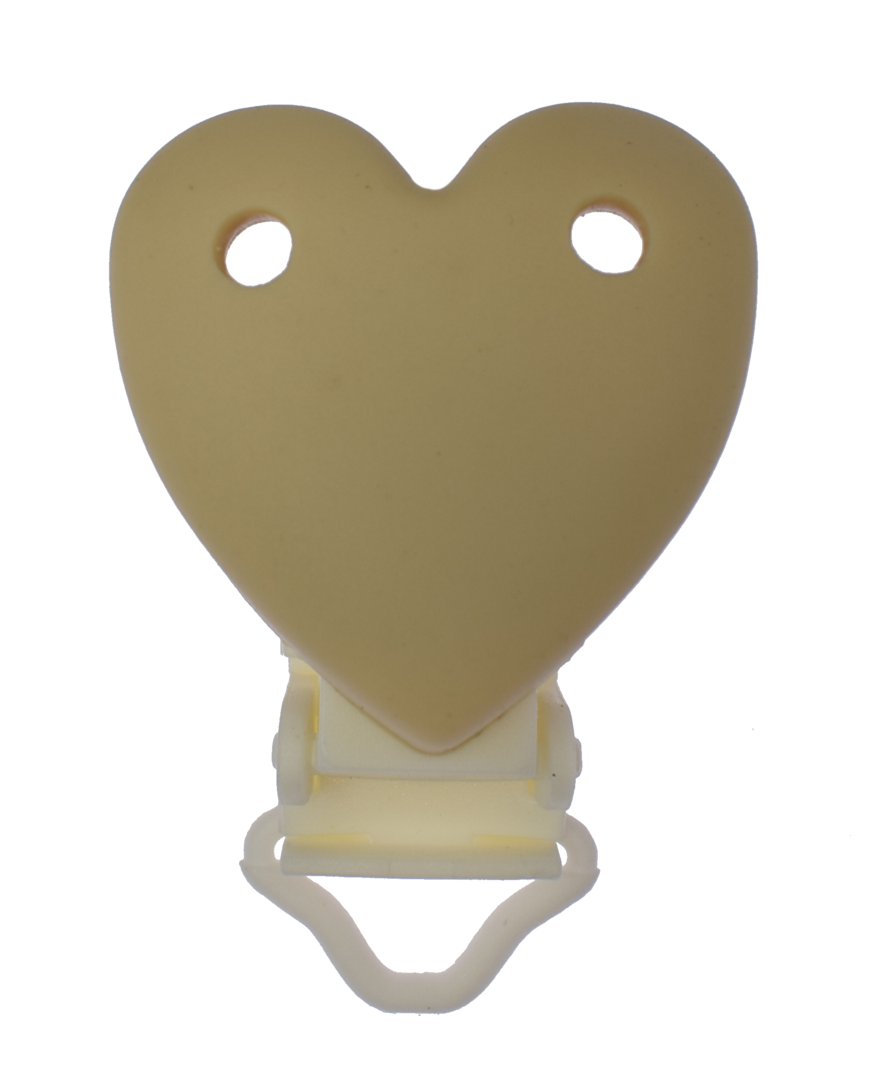 Clip Herz mit Kunststoffverschluss