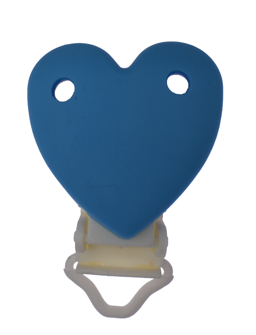 Clip Herz mit Kunststoffverschluss