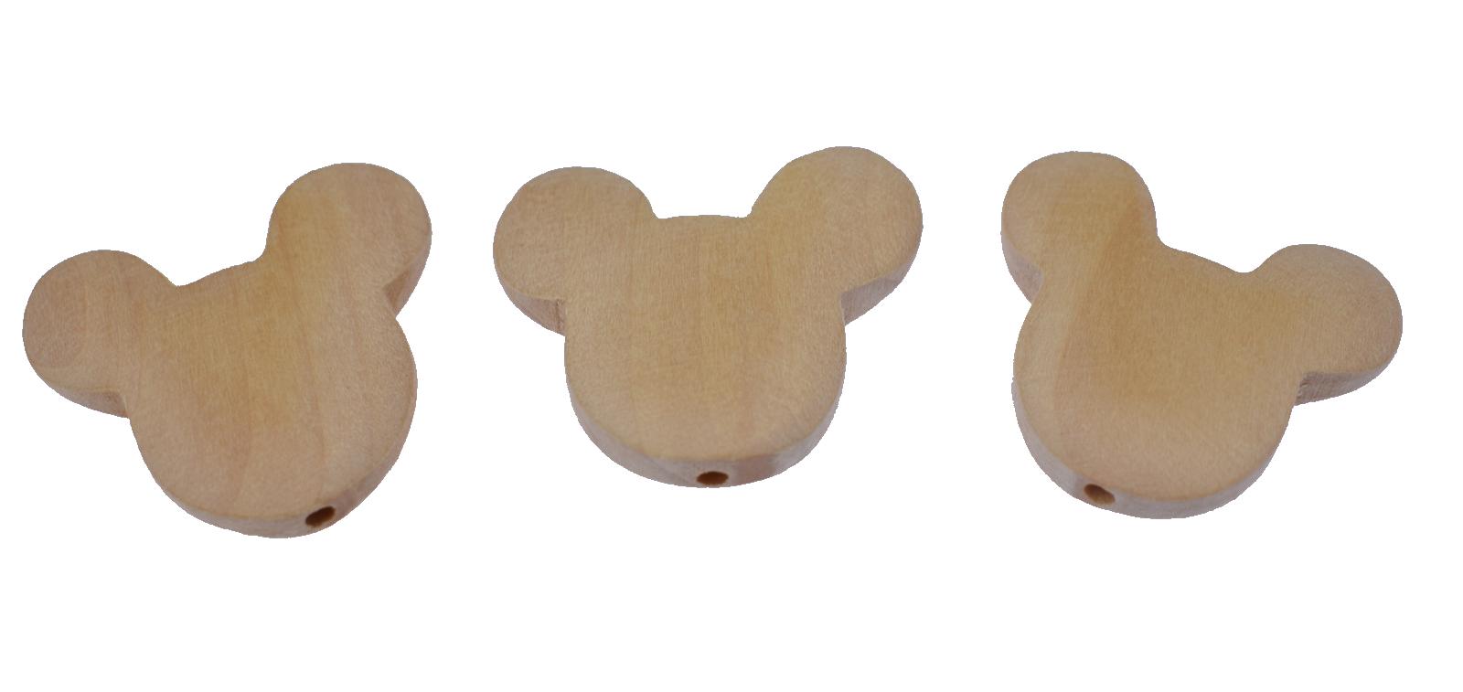 Holz Mäuse-Kopf Perle