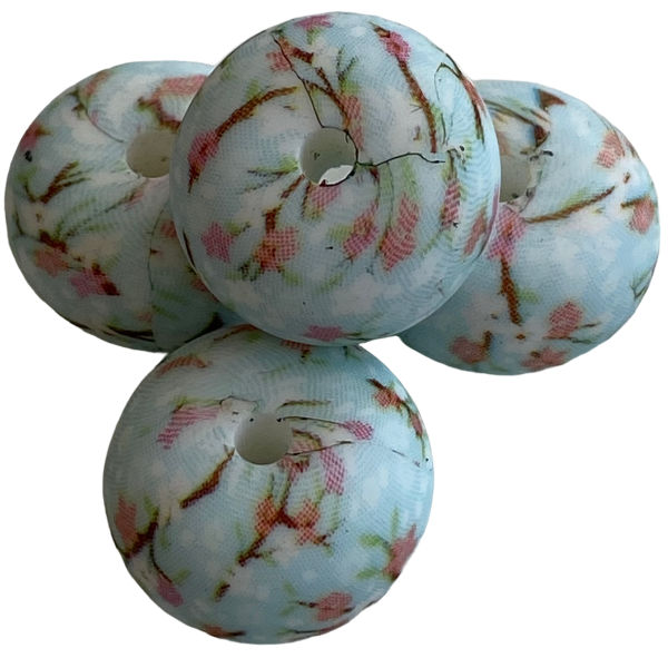 Abakus Perle 14mm Kirschblüten